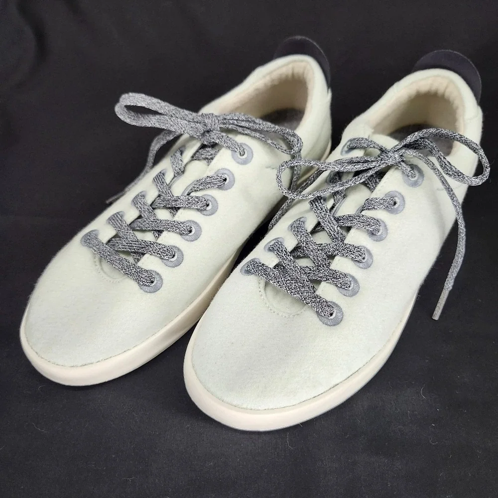 Allbirds‎ Mens Wool Pipers Shoes Size 9 Cream White Low Top Sustainable Sneakers